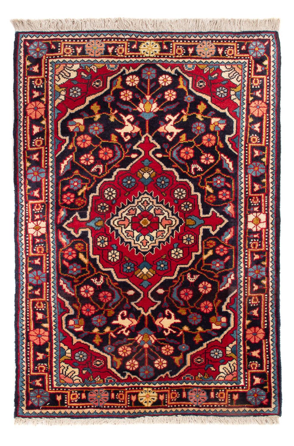 Persisk tæppe - Classic - 96 x 63 cm - mørkeblå