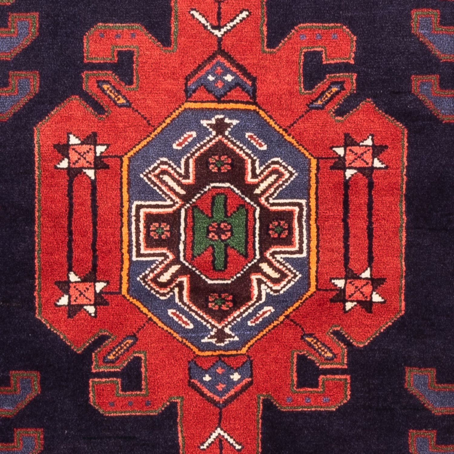 Persisk tæppe - Nomadisk - 149 x 103 cm - mørkeblå
