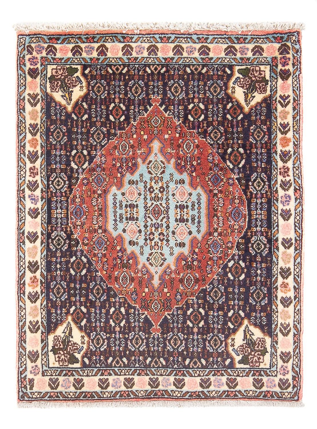 Persisk tæppe - Classic - 96 x 70 cm - mørkeblå