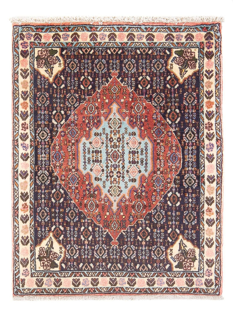 Persisk tæppe - Classic - 96 x 70 cm - mørkeblå