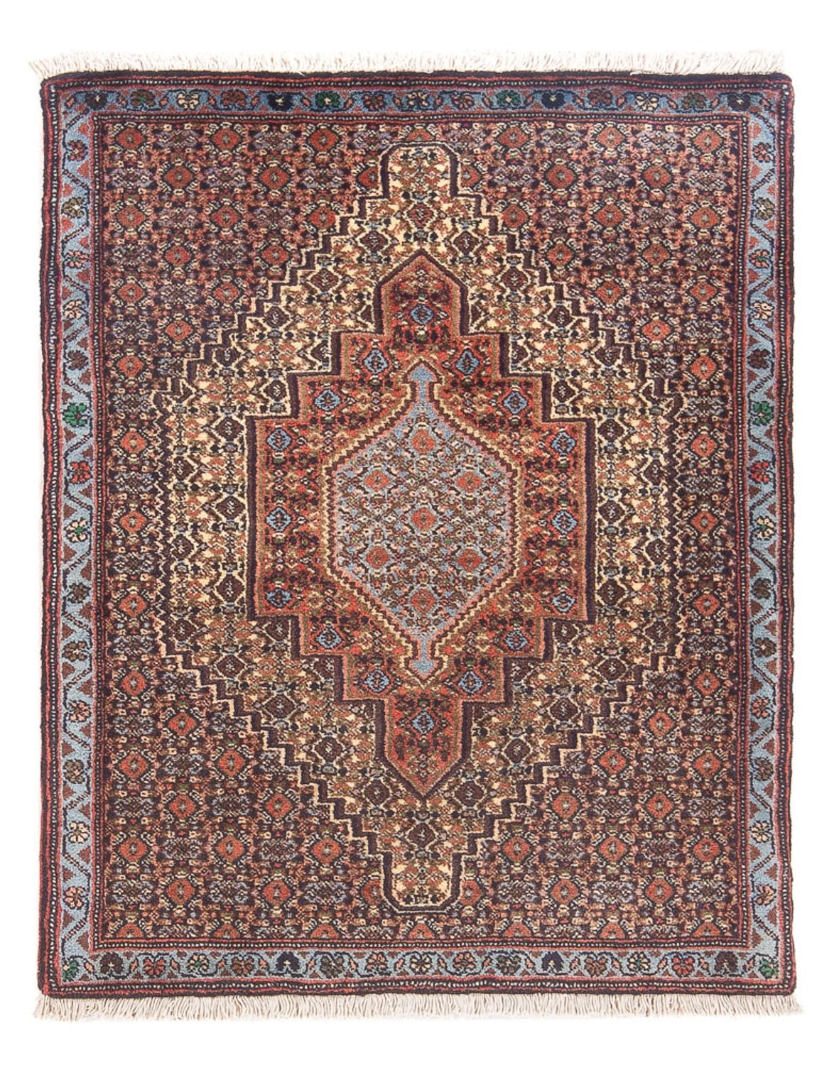 Persisk tæppe - Classic - 105 x 74 cm - mørkeblå