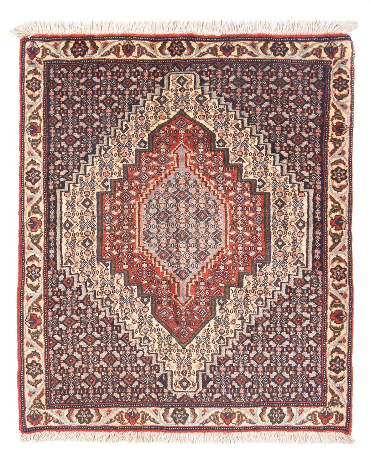 Persisk tæppe - Classic - 98 x 76 cm - mørkeblå