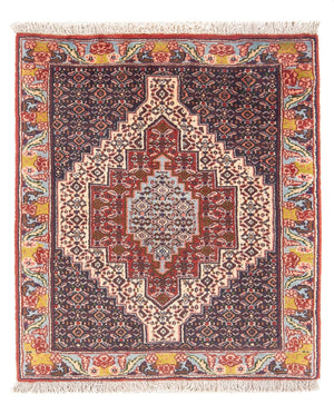 Persisk tæppe - Classic - 96 x 76 cm - mørkeblå