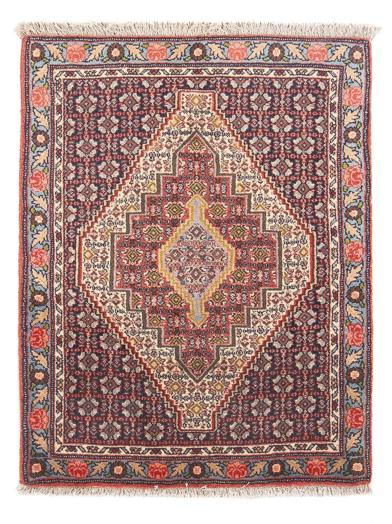 Persisk tæppe - Classic - 106 x 76 cm - mørkeblå