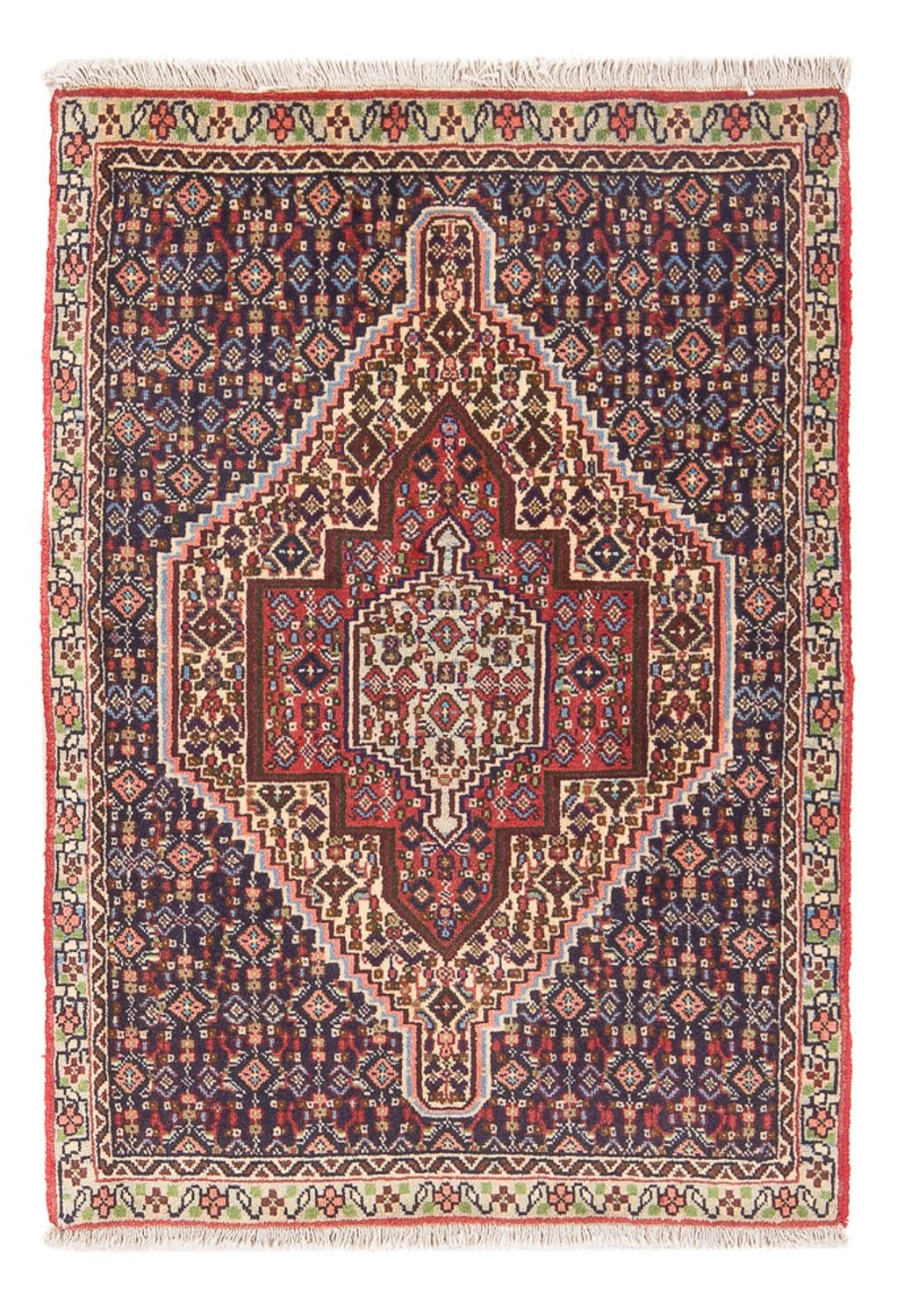 Persisk tæppe - Classic - 105 x 74 cm - mørkeblå