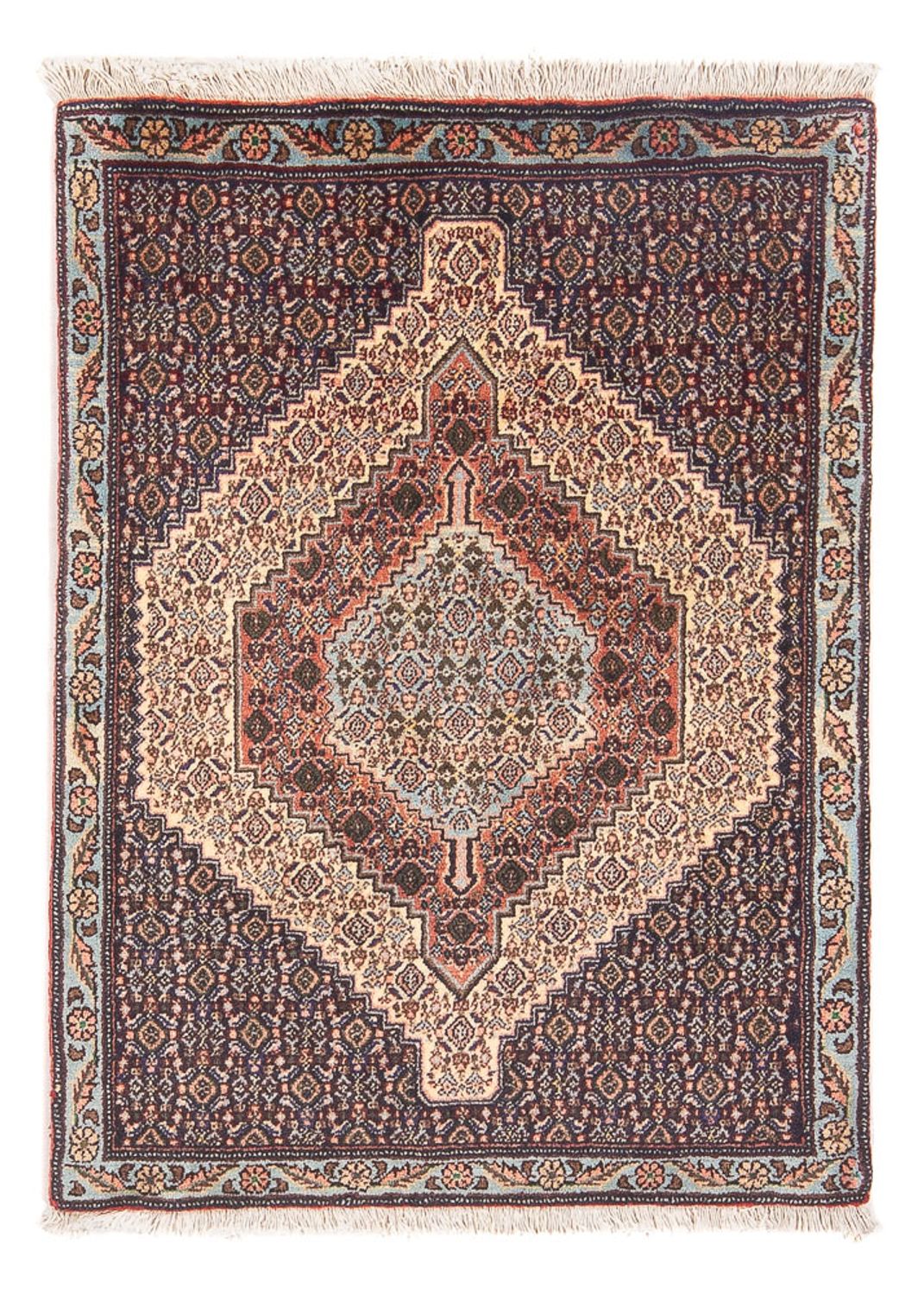 Persisk tæppe - Classic - 103 x 72 cm - mørkeblå