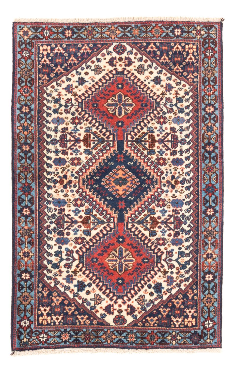 Persisk tæppe - Nomadisk - 116 x 74 cm - creme