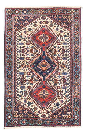 Persisk tæppe - Nomadisk - 116 x 74 cm - creme