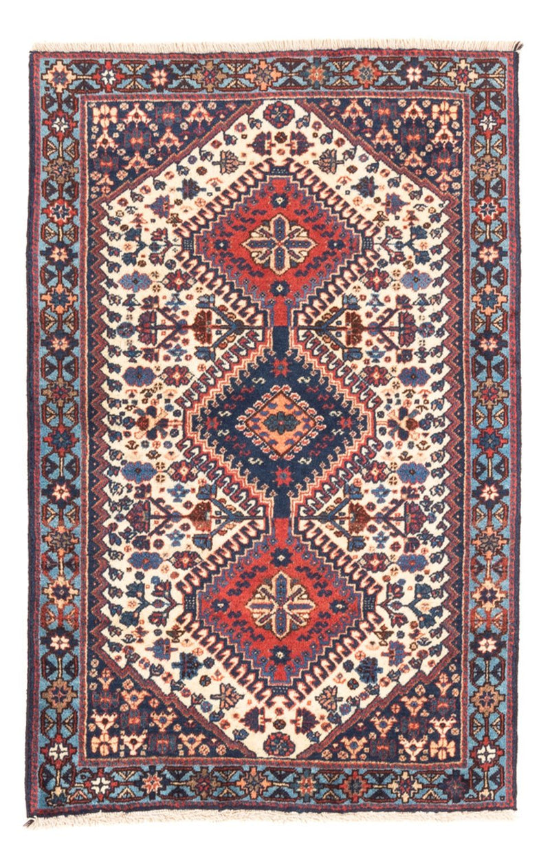 Persisk tæppe - Nomadisk - 116 x 74 cm - creme