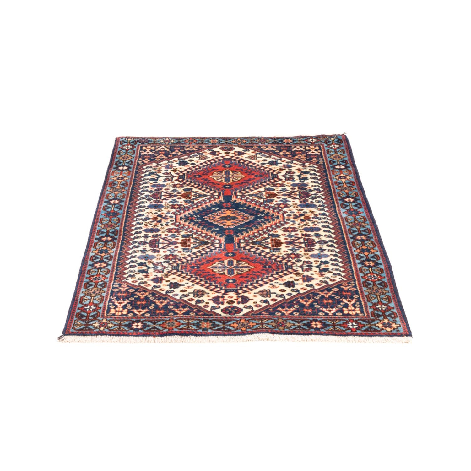 Persisk tæppe - Nomadisk - 116 x 74 cm - creme