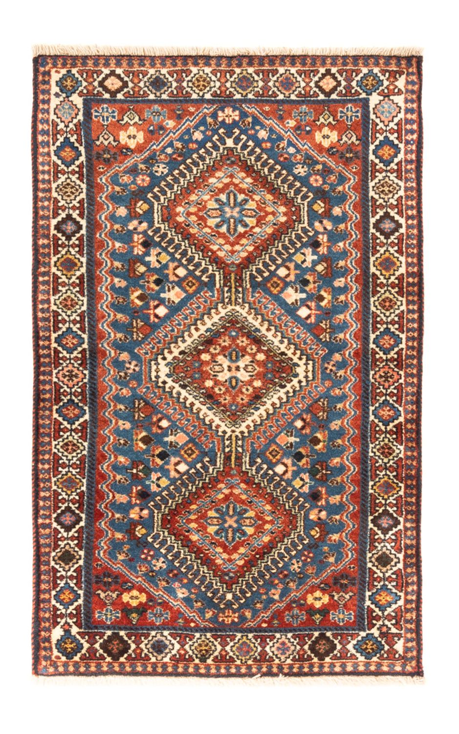 Persisk tæppe - Nomadisk - 122 x 75 cm - blå