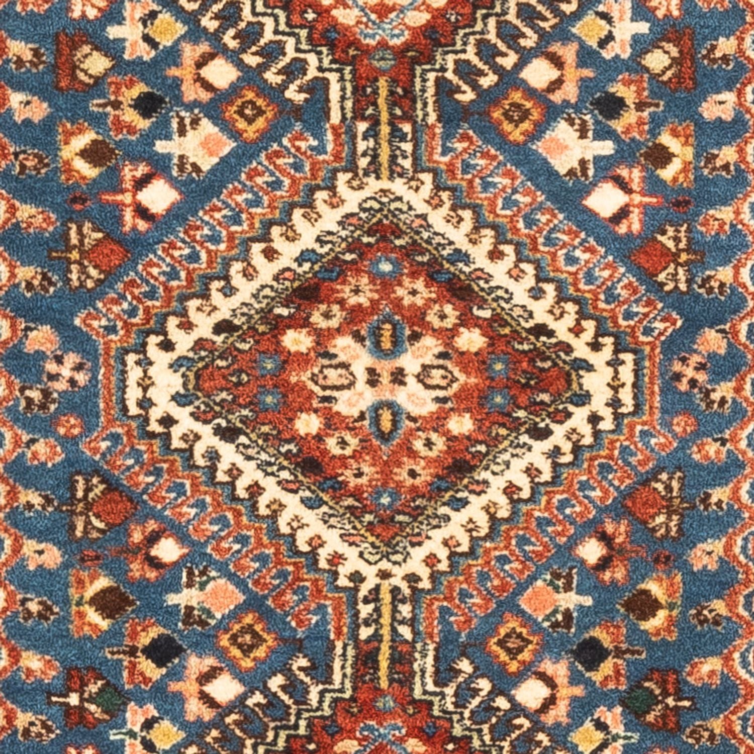 Persisk tæppe - Nomadisk - 122 x 75 cm - blå