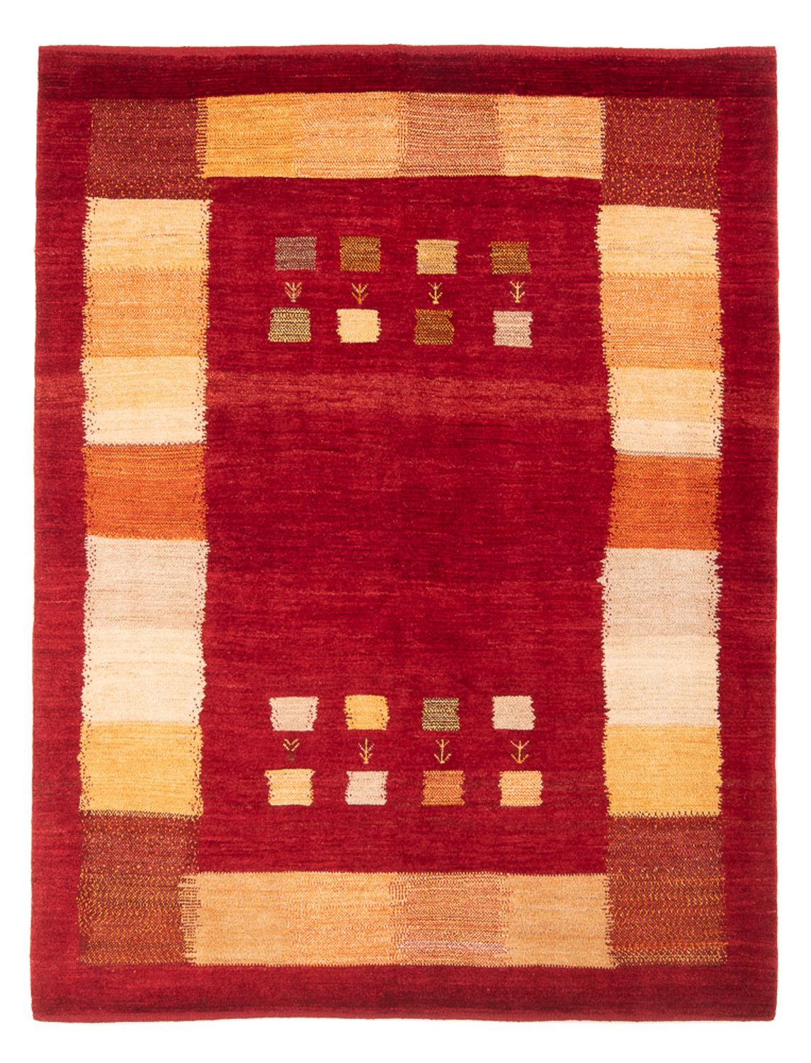 Gabbeh-tæppe - Persisk - 200 x 158 cm - flerfarvet