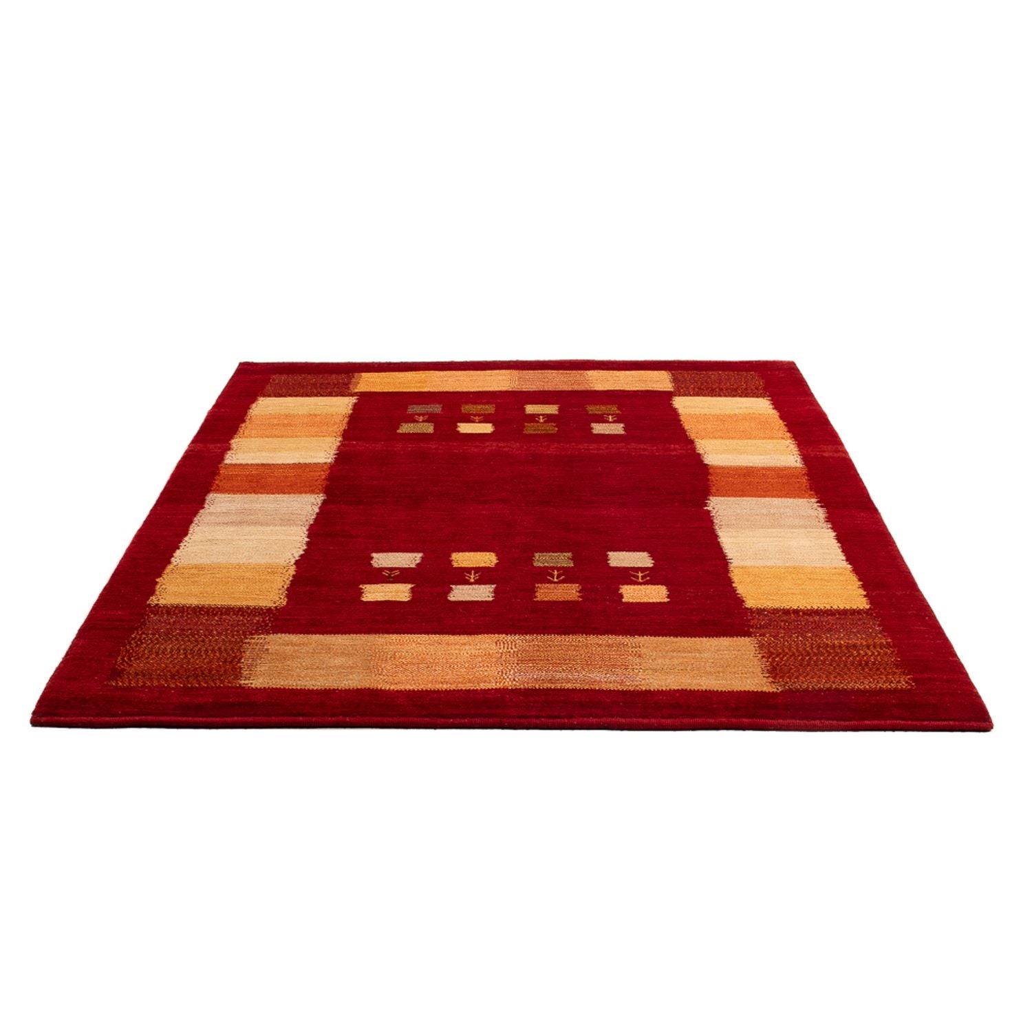 Gabbeh-tæppe - Persisk - 200 x 158 cm - flerfarvet
