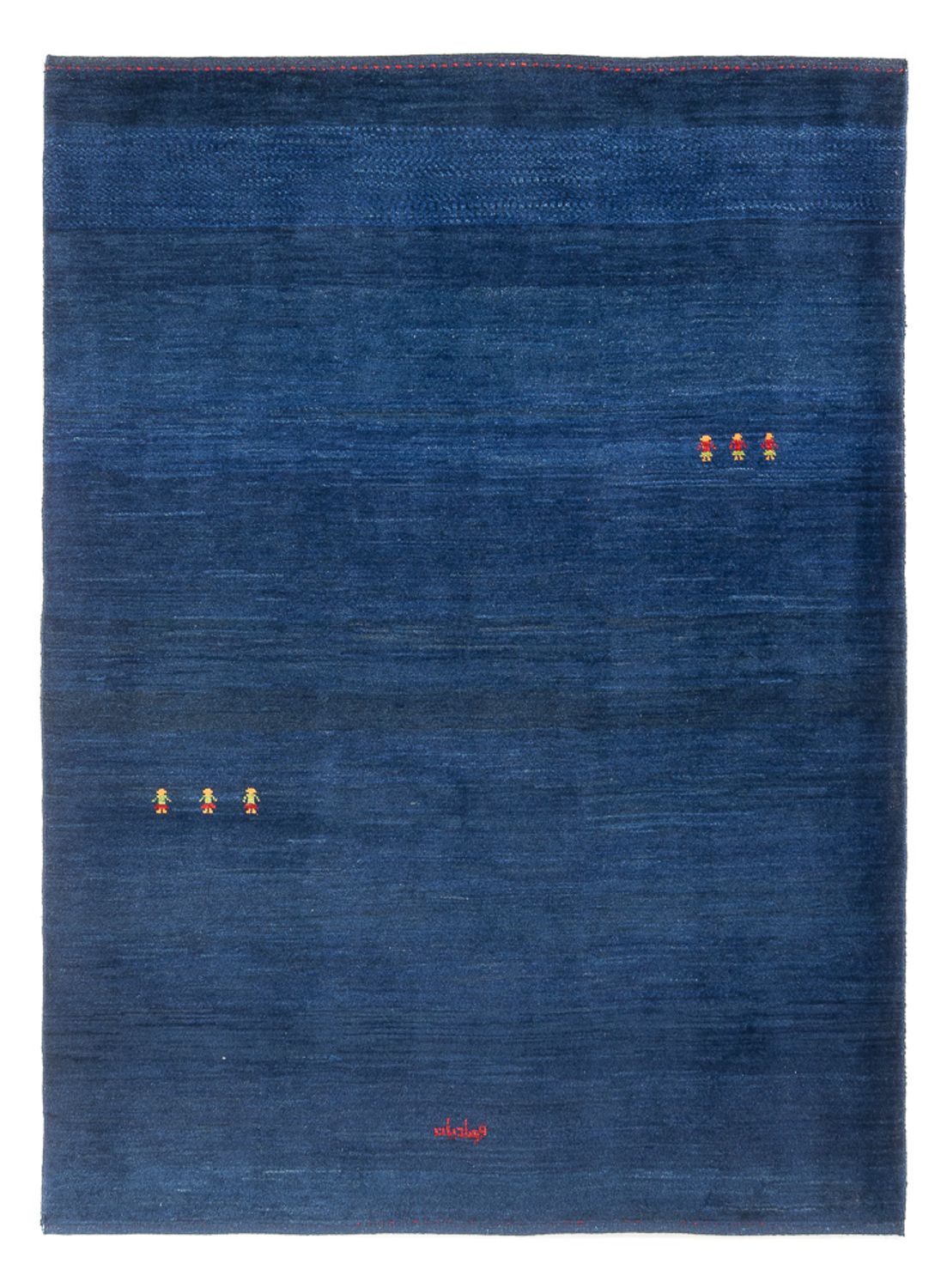 Gabbeh-tæppe - Persisk - 195 x 155 cm - mørkeblå