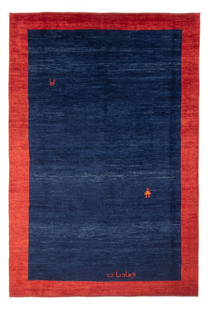Gabbeh-tæppe - Persisk - 200 x 141 cm - mørkeblå