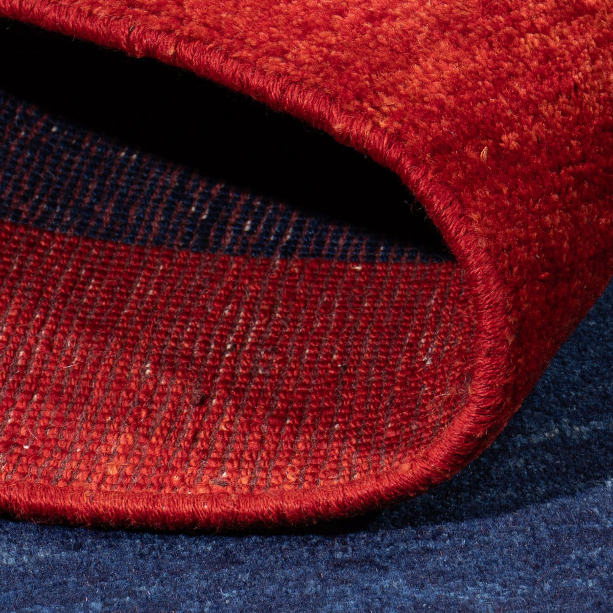 Gabbeh-tæppe - Persisk - 200 x 141 cm - mørkeblå