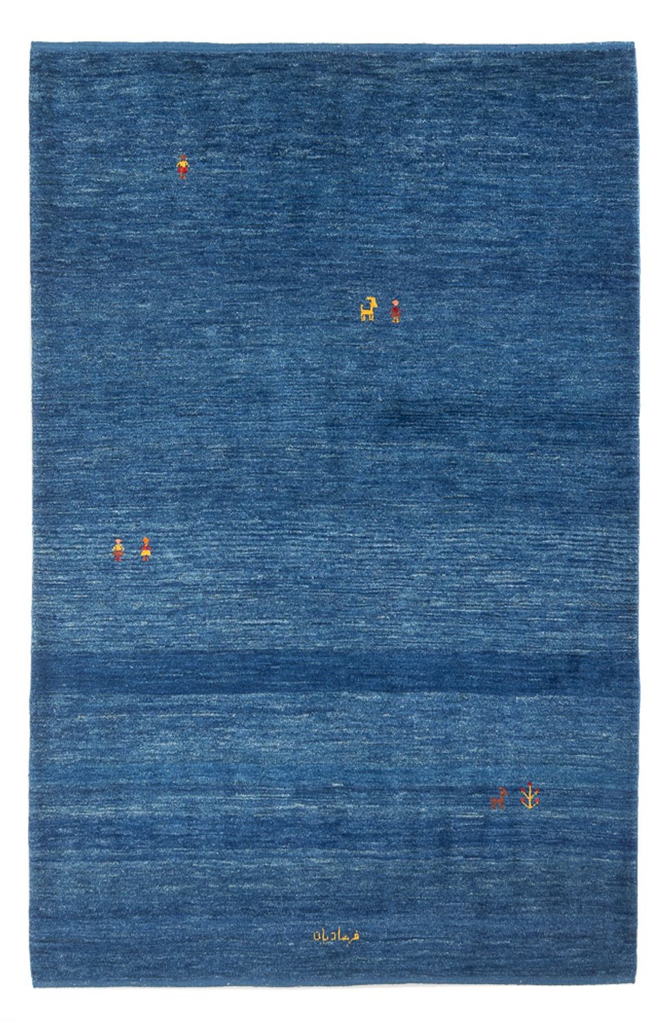 Gabbeh-tæppe - Persisk - 205 x 145 cm - mørkeblå