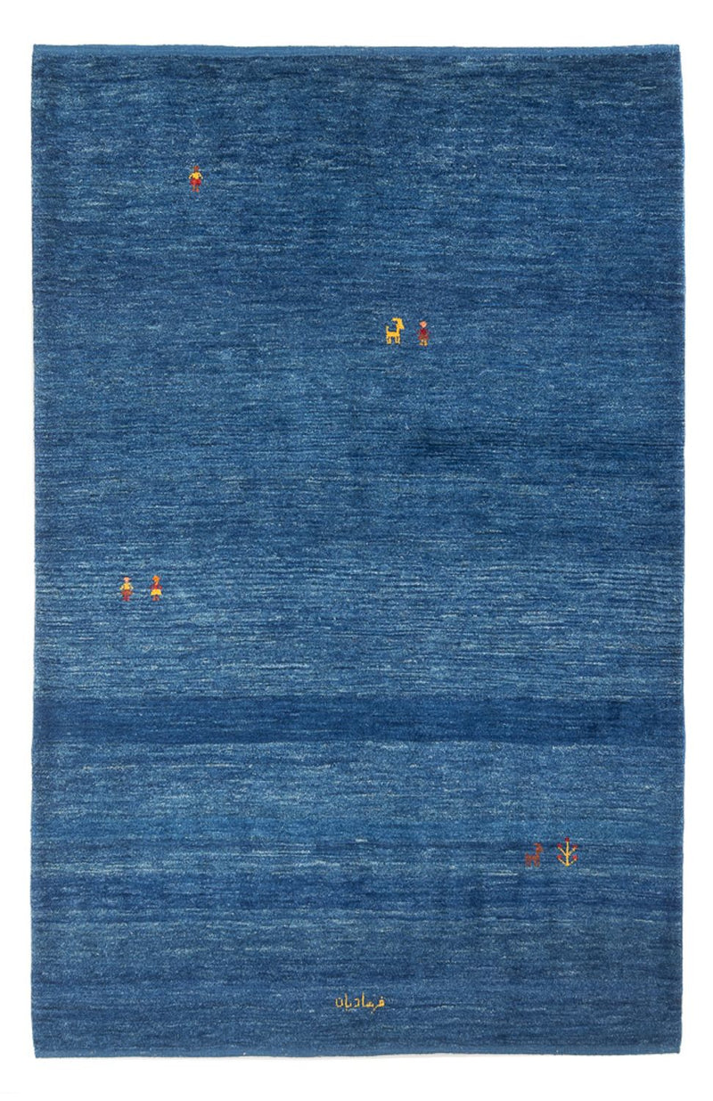Gabbeh-tæppe - Persisk - 205 x 145 cm - mørkeblå