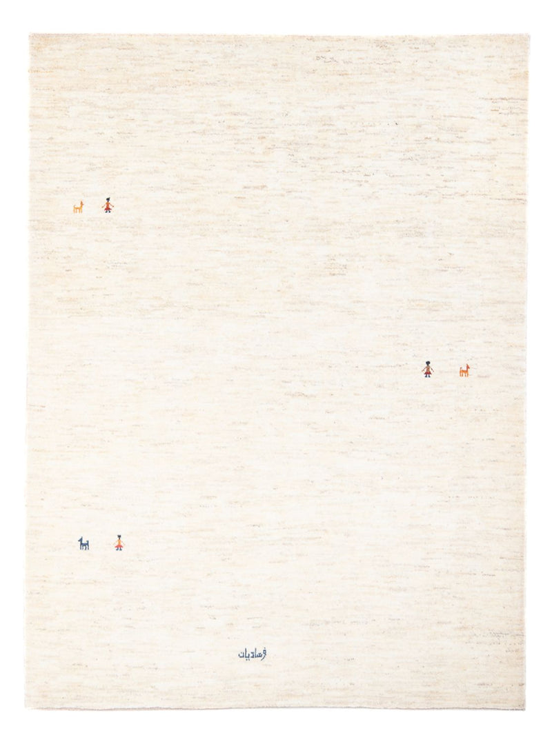 Gabbeh-tæppe - Persisk - 196 x 152 cm - beige