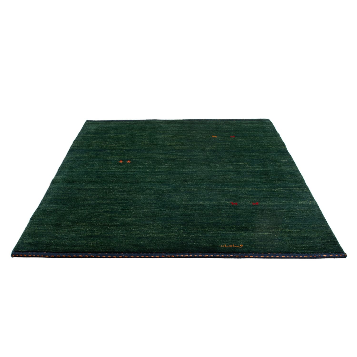 Gabbeh-tæppe - Persisk - 205 x 140 cm - mørkegrøn