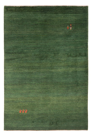 Gabbeh-tæppe - Persisk - 203 x 147 cm - mørkegrøn