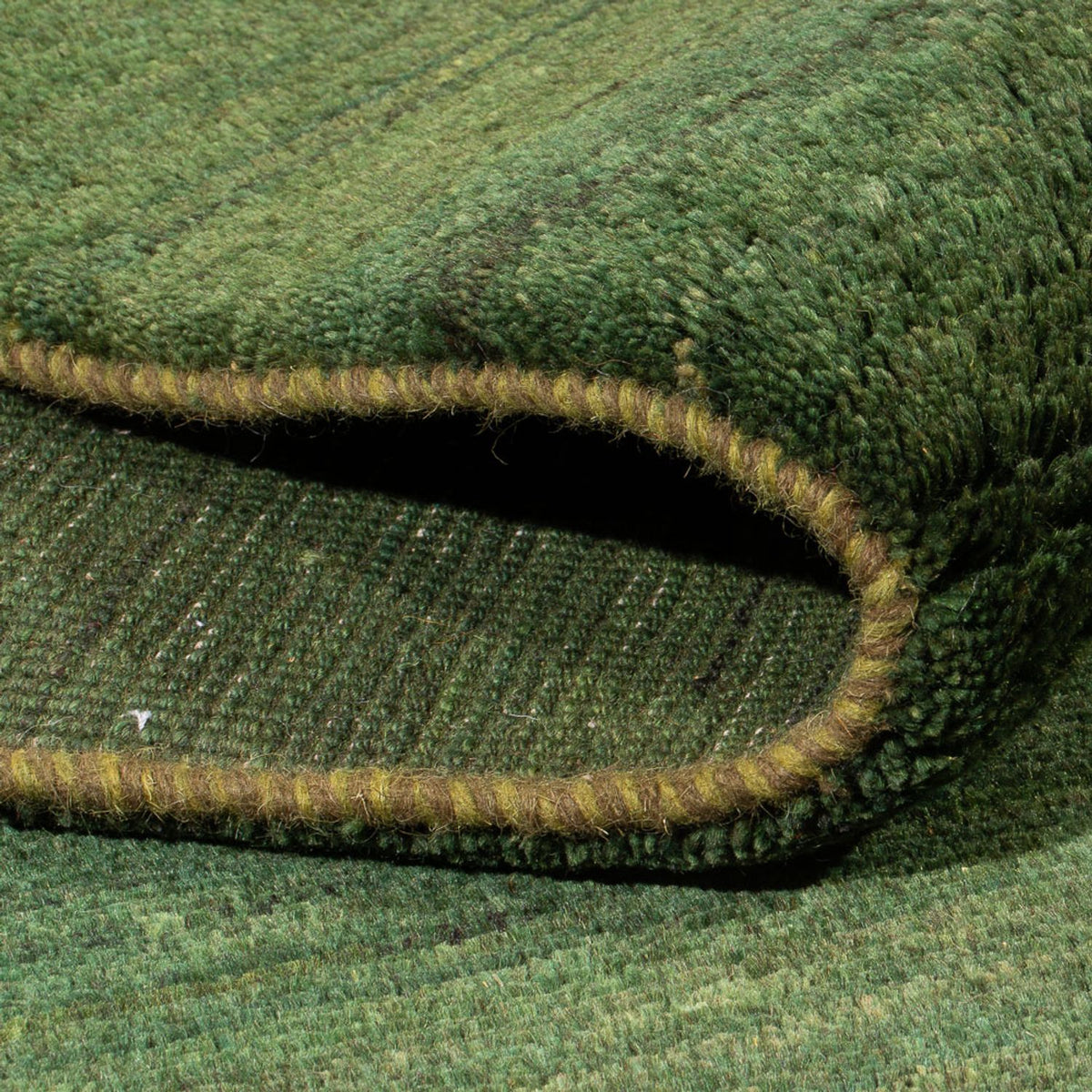 Gabbeh-tæppe - Persisk - 203 x 147 cm - mørkegrøn