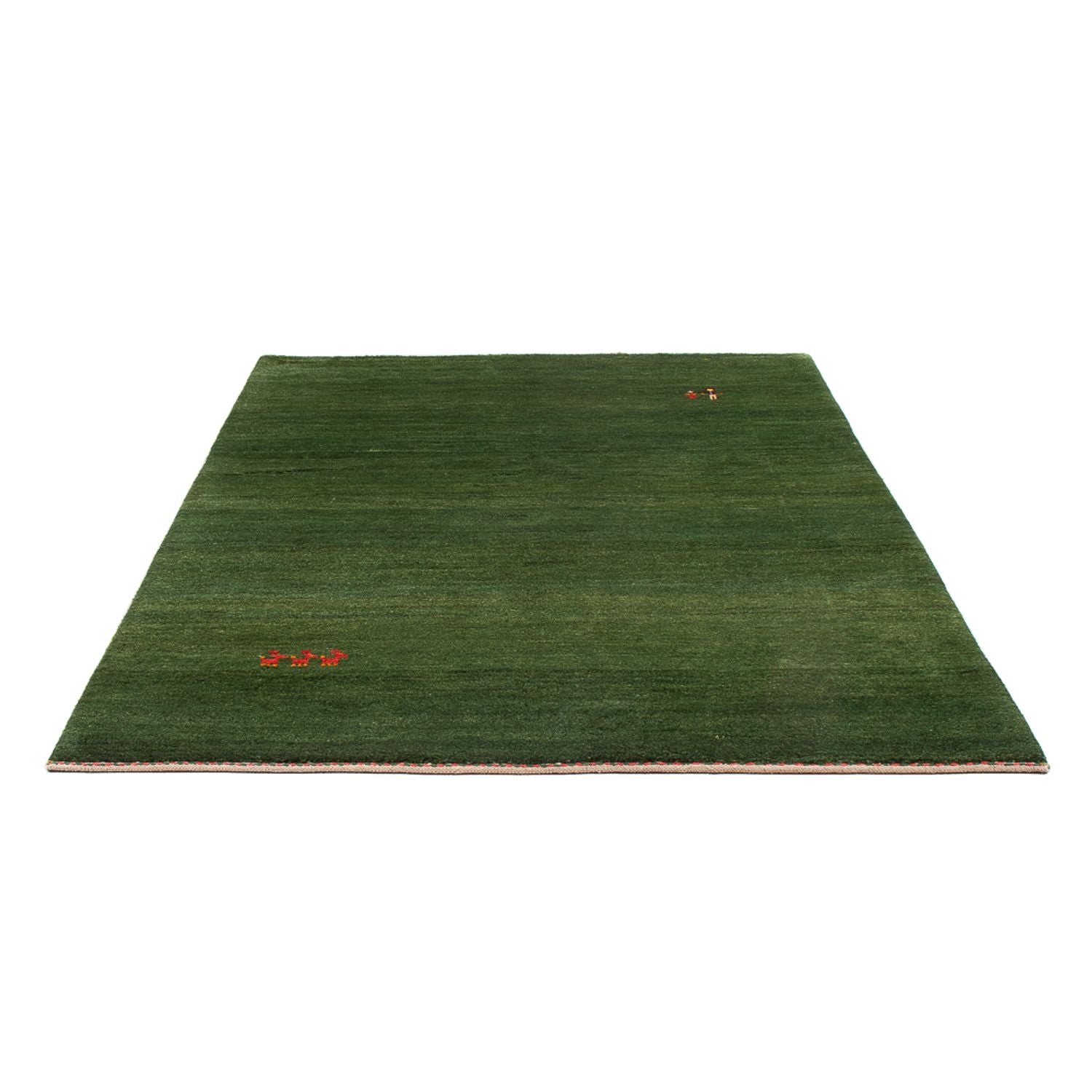 Gabbeh-tæppe - Persisk - 203 x 147 cm - mørkegrøn