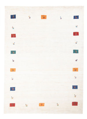 Gabbeh-tæppe - Persisk - 201 x 149 cm - flerfarvet