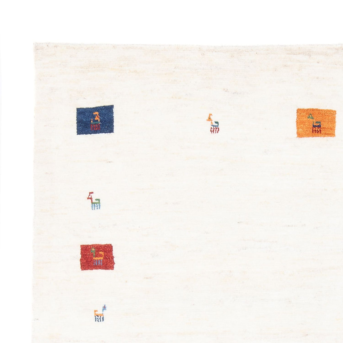 Gabbeh-tæppe - Persisk - 201 x 149 cm - flerfarvet