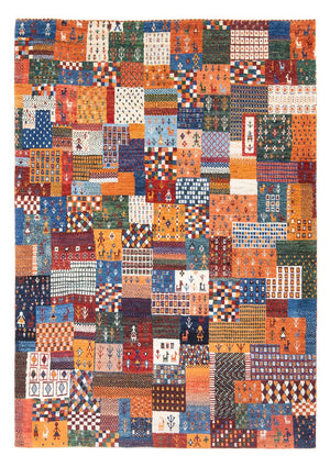 Gabbeh-tæppe - Persisk - 198 x 148 cm - flerfarvet