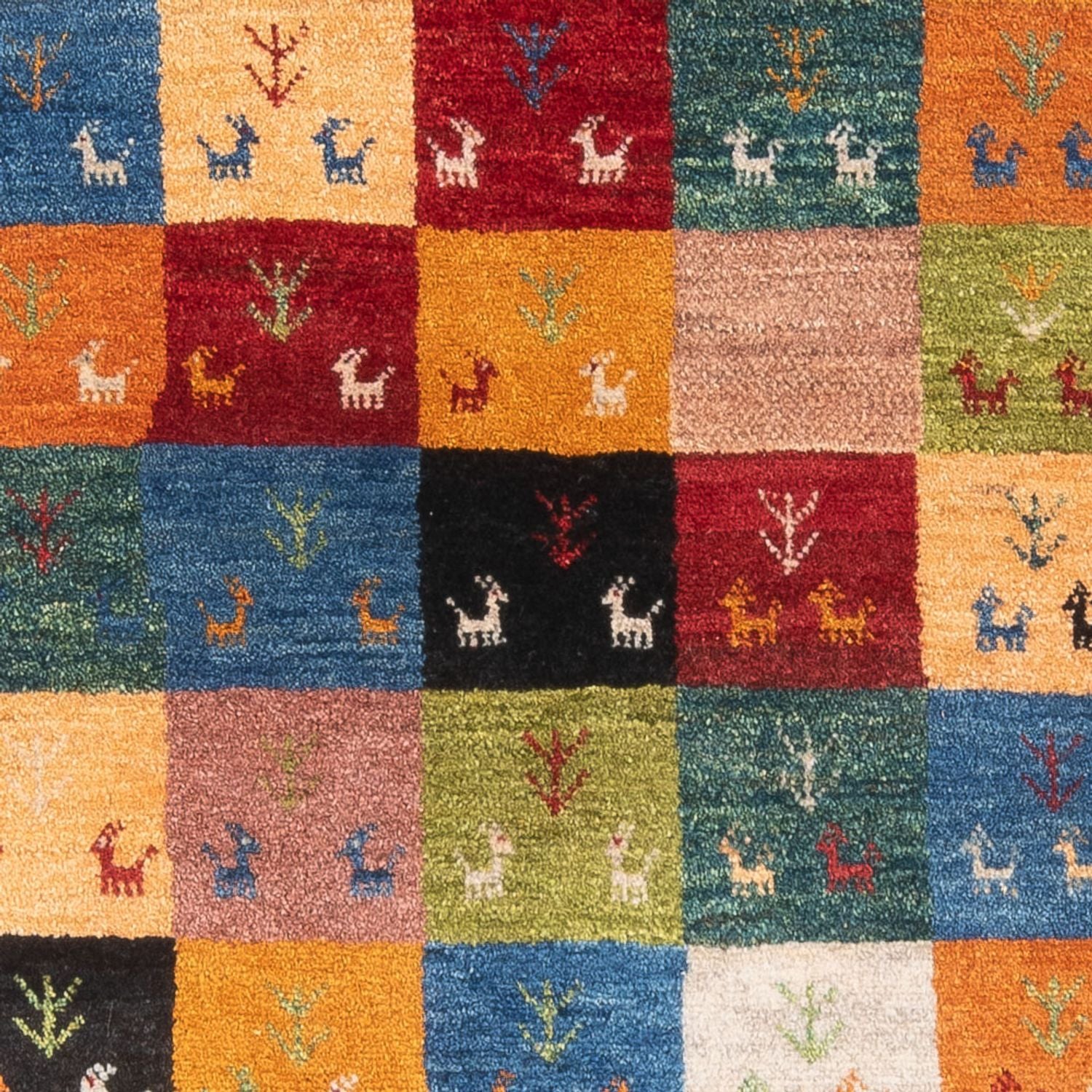 Gabbeh-tæppe - Persisk - 150 x 102 cm - flerfarvet