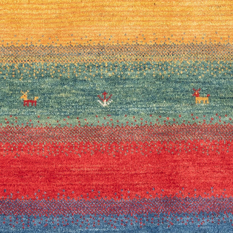 Gabbeh-tæppe - Persisk - 152 x 108 cm - flerfarvet