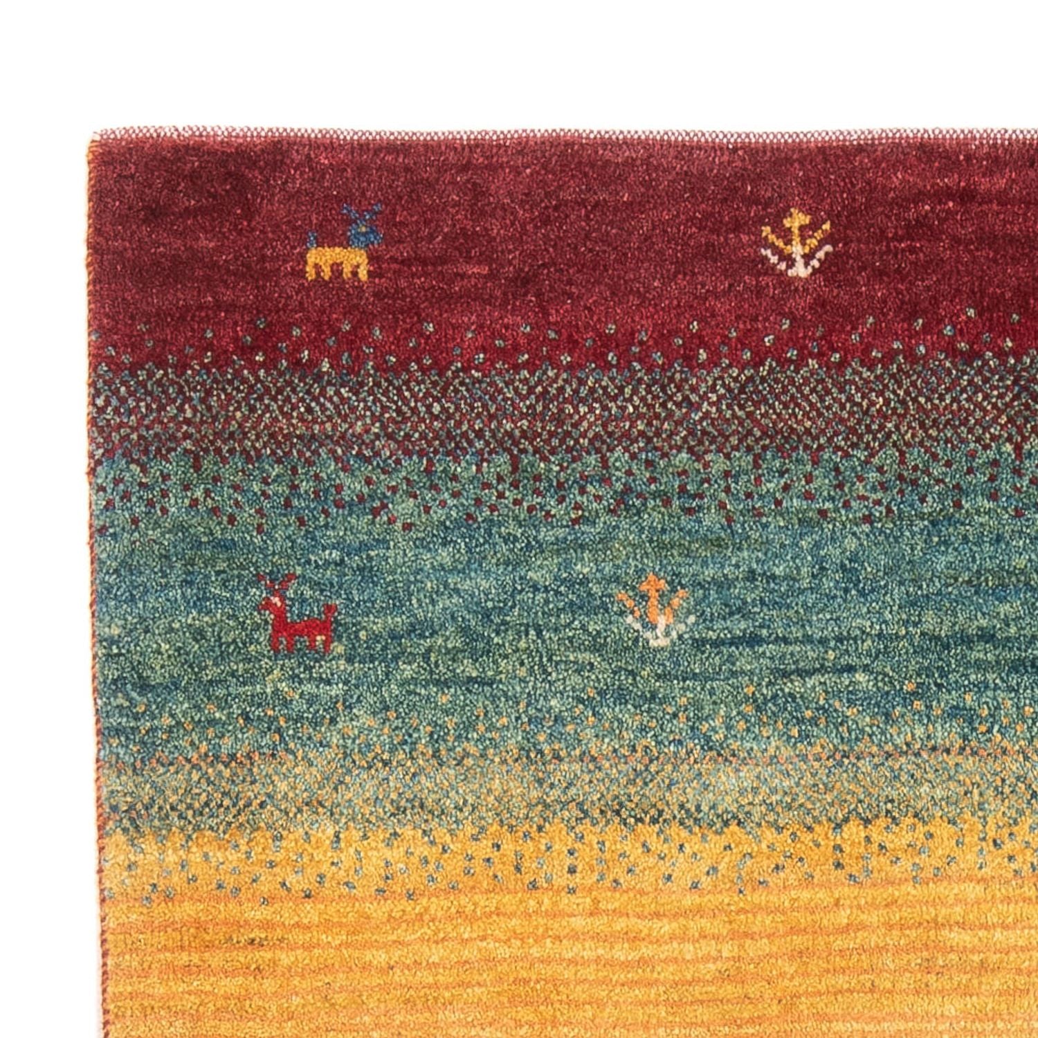 Gabbeh-tæppe - Persisk - 152 x 108 cm - flerfarvet