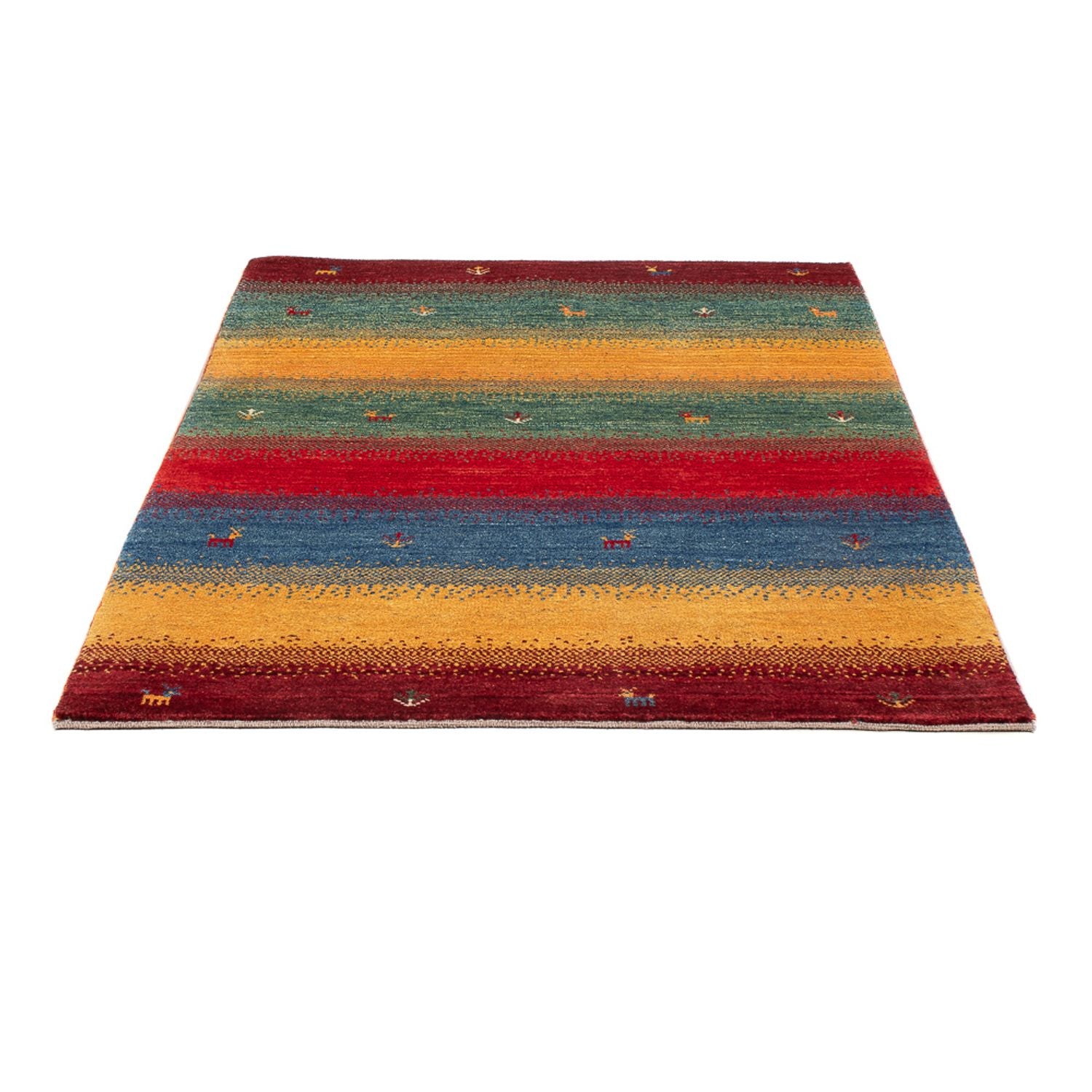 Gabbeh-tæppe - Persisk - 152 x 108 cm - flerfarvet