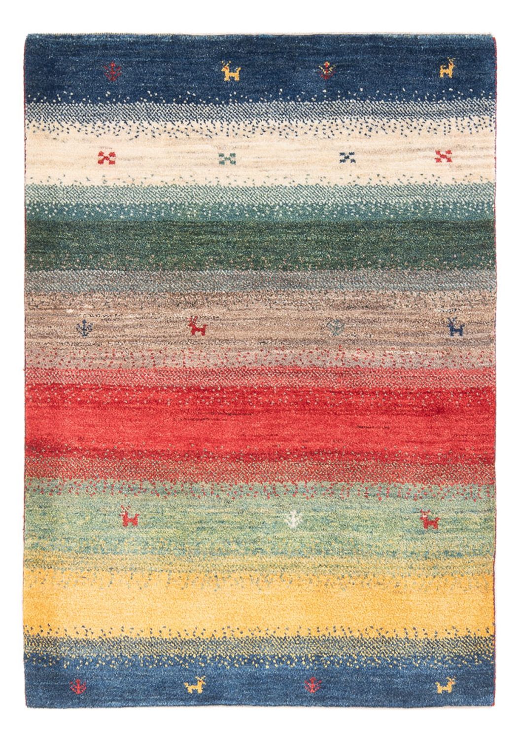 Gabbeh-tæppe - Persisk - 153 x 107 cm - flerfarvet