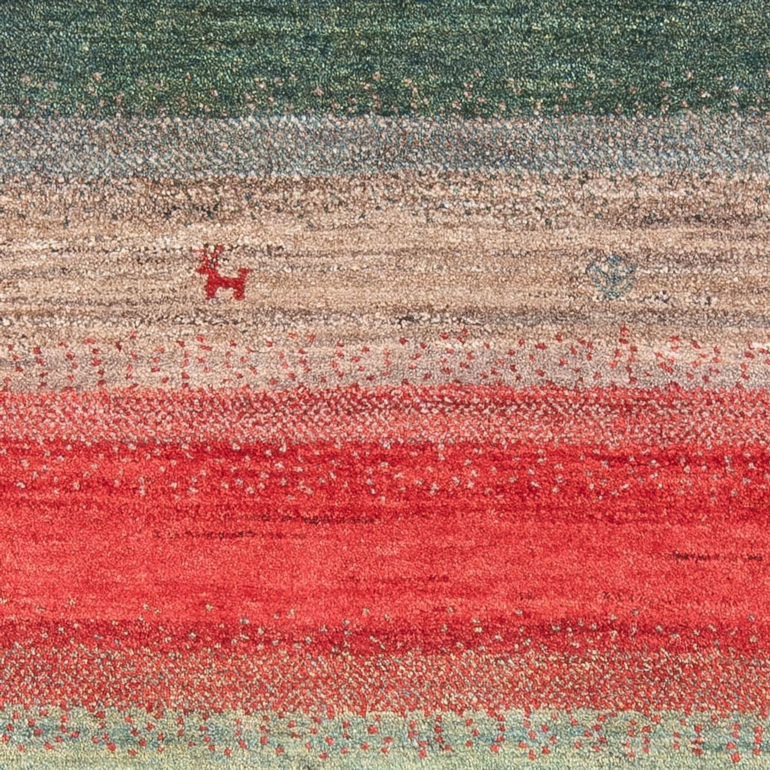 Gabbeh-tæppe - Persisk - 153 x 107 cm - flerfarvet
