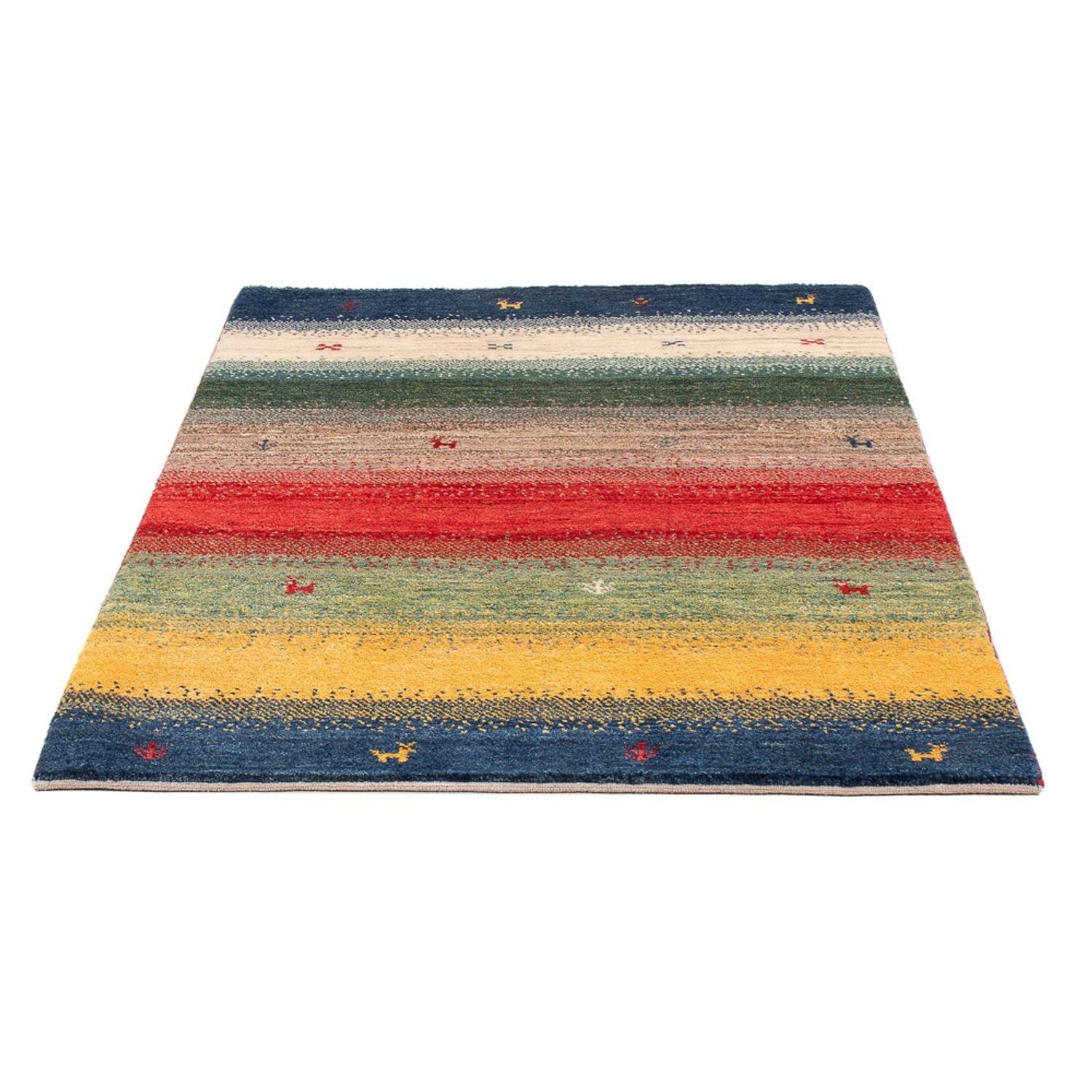 Gabbeh-tæppe - Persisk - 153 x 107 cm - flerfarvet