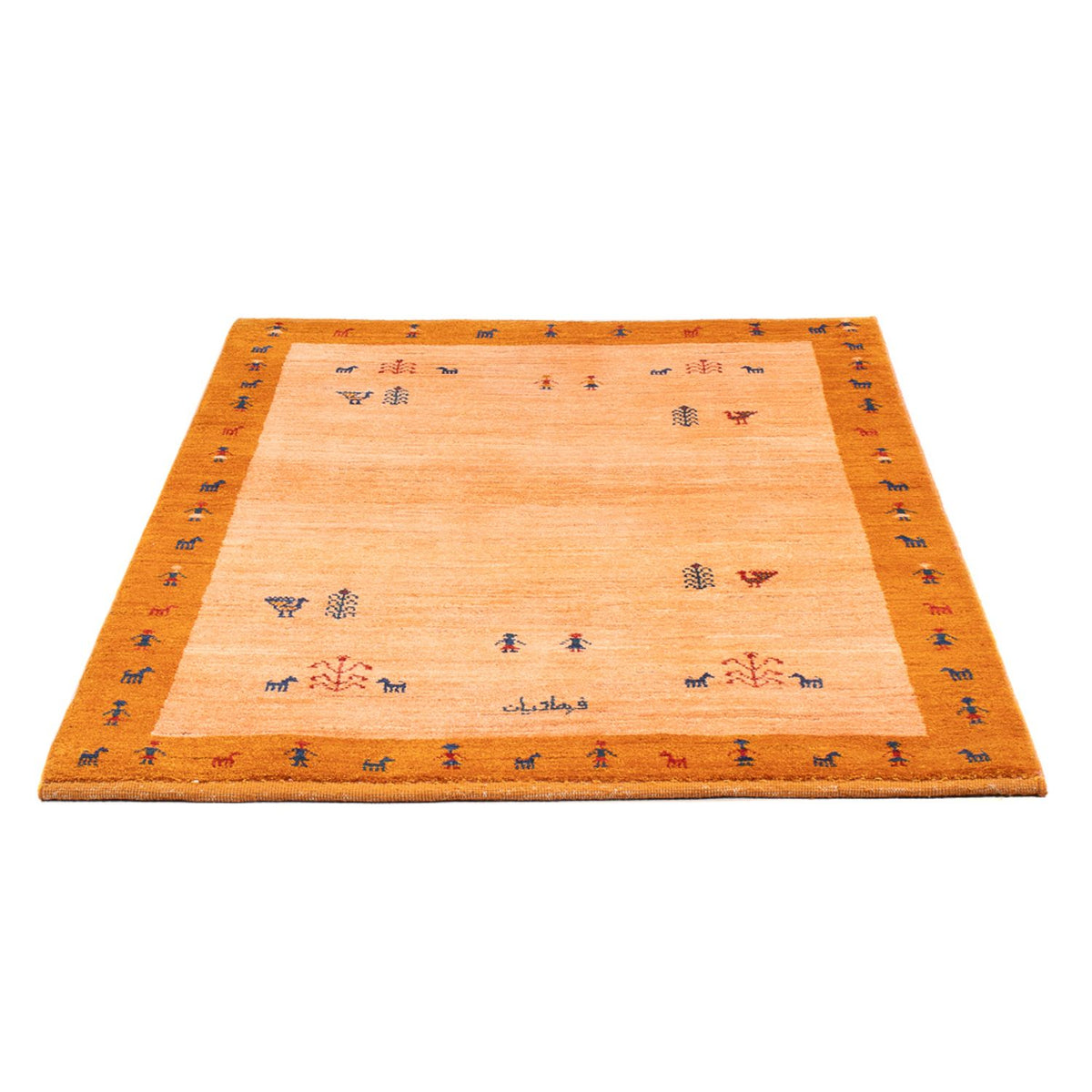 Gabbeh-tæppe - Persisk - 149 x 99 cm - flerfarvet