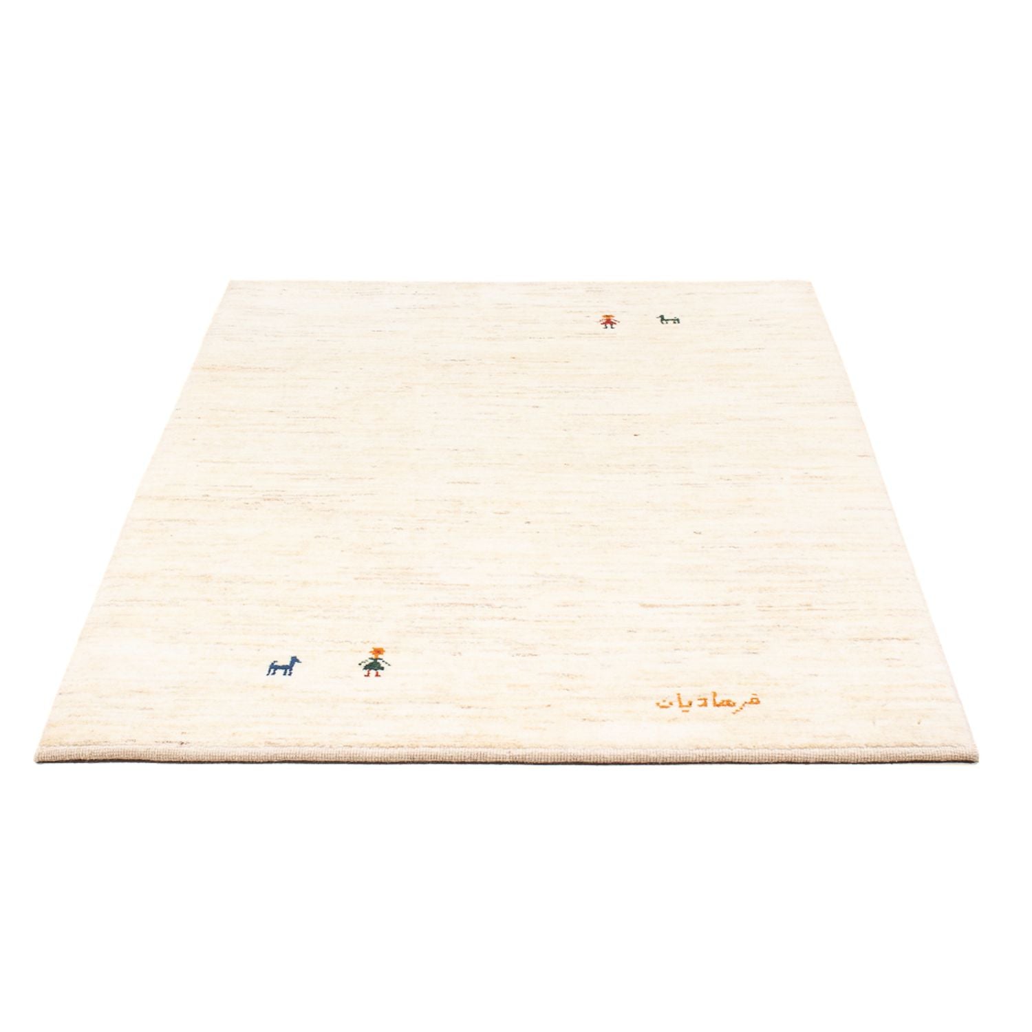 Gabbeh-tæppe - Persisk - 150 x 104 cm - hvid