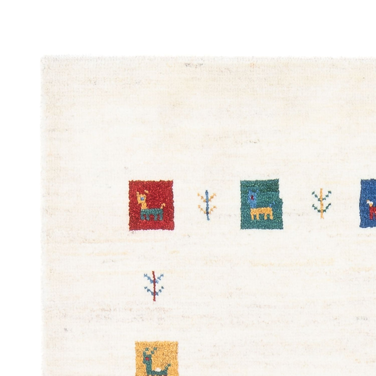 Gabbeh-tæppe - Persisk - 151 x 100 cm - flerfarvet