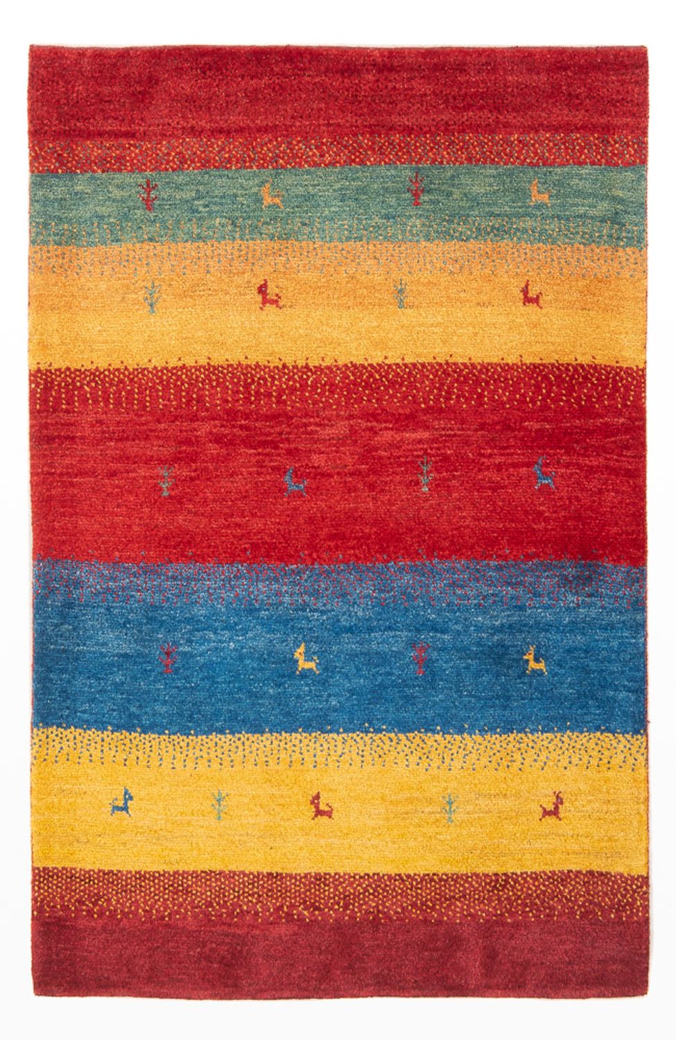 Gabbeh-tæppe - Persisk - 151 x 104 cm - flerfarvet