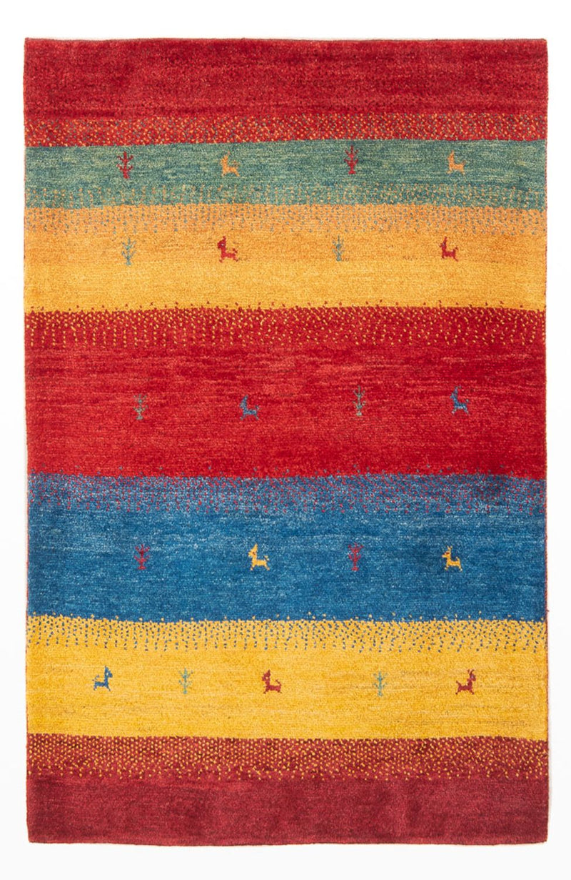 Gabbeh-tæppe - Persisk - 151 x 104 cm - flerfarvet