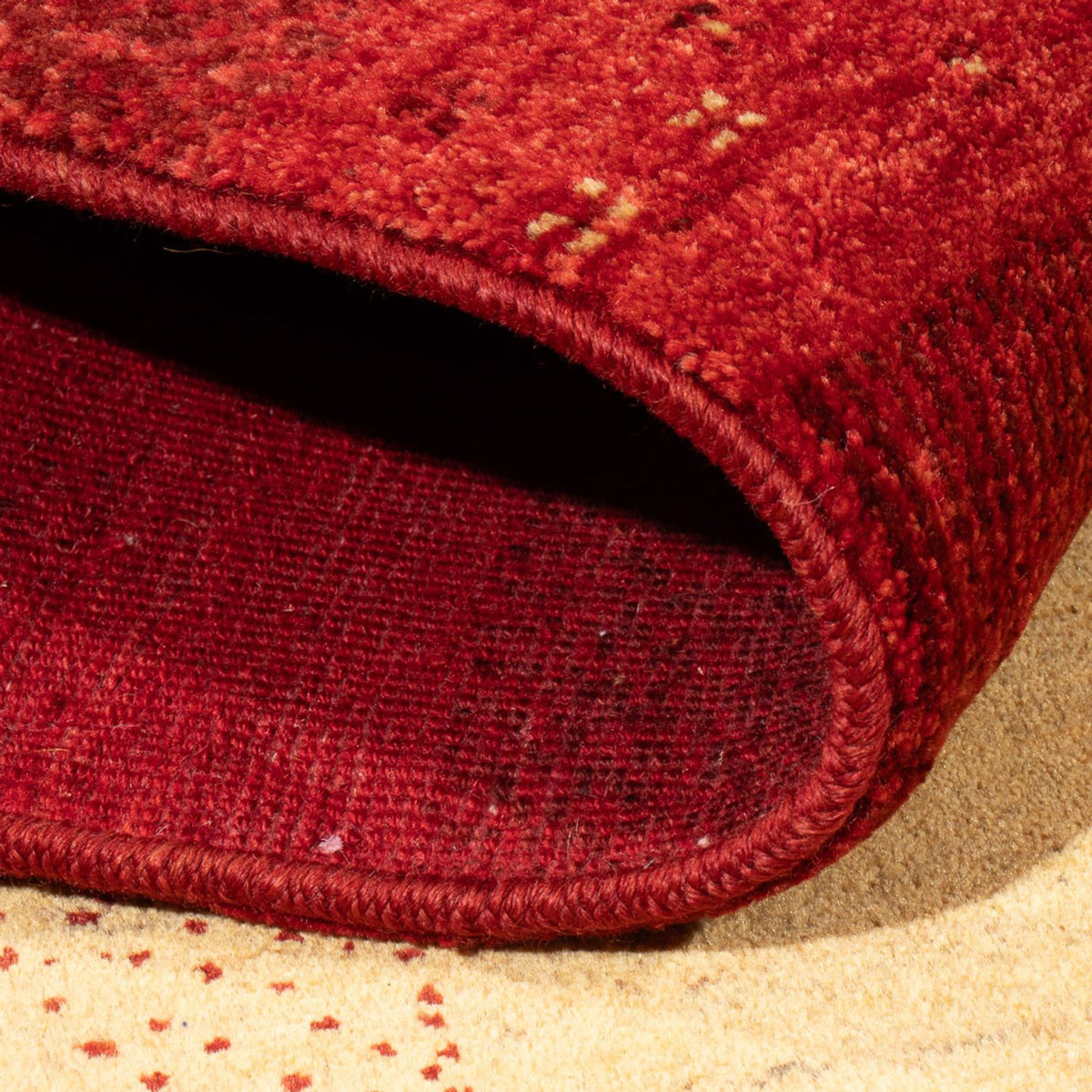 Gabbeh-tæppe - Persisk - 187 x 151 cm - flerfarvet