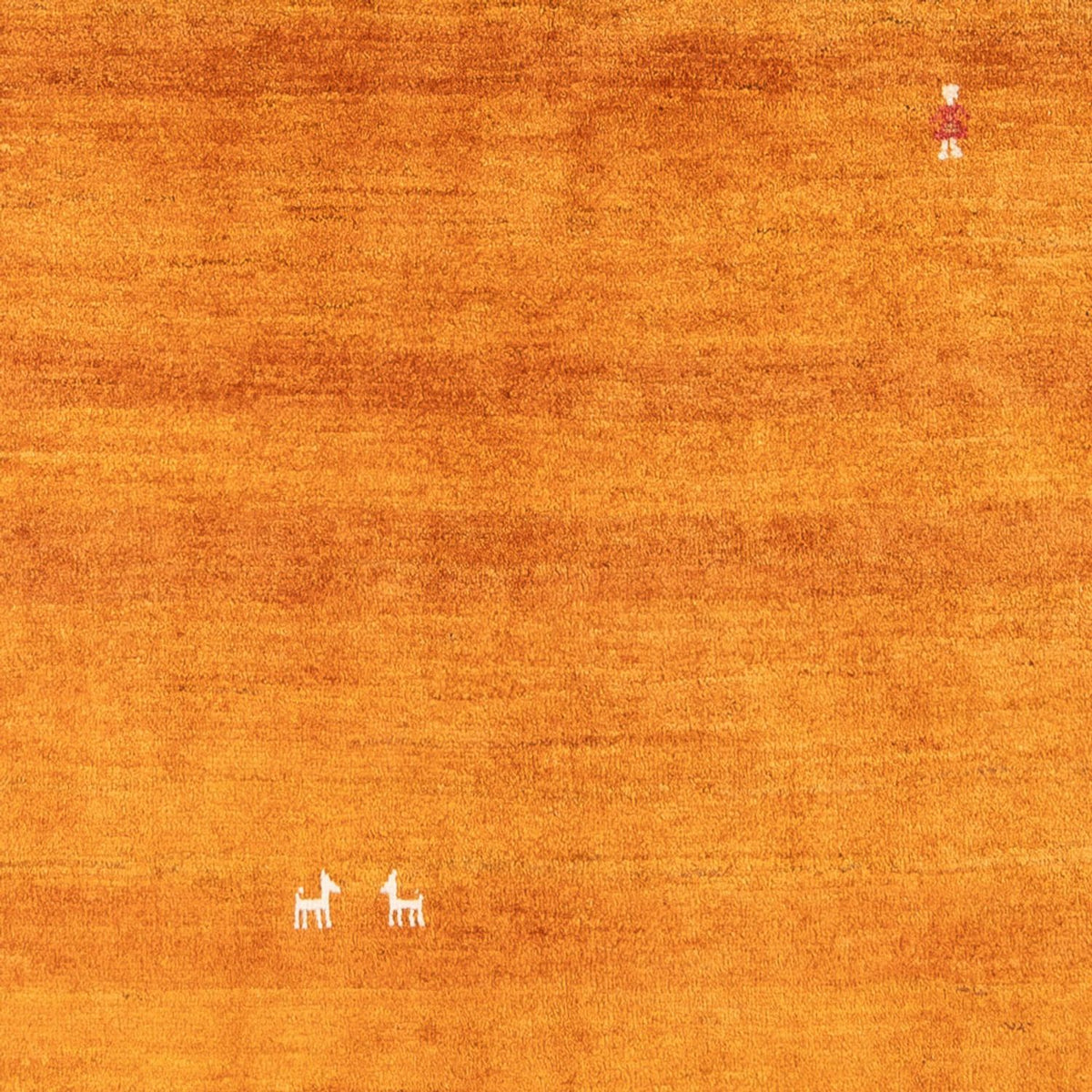 Gabbeh-tæppe - Persisk - 196 x 150 cm - orange