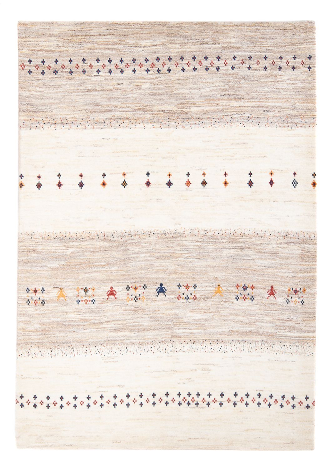 Gabbeh-tæppe - Persisk - 209 x 150 cm - flerfarvet