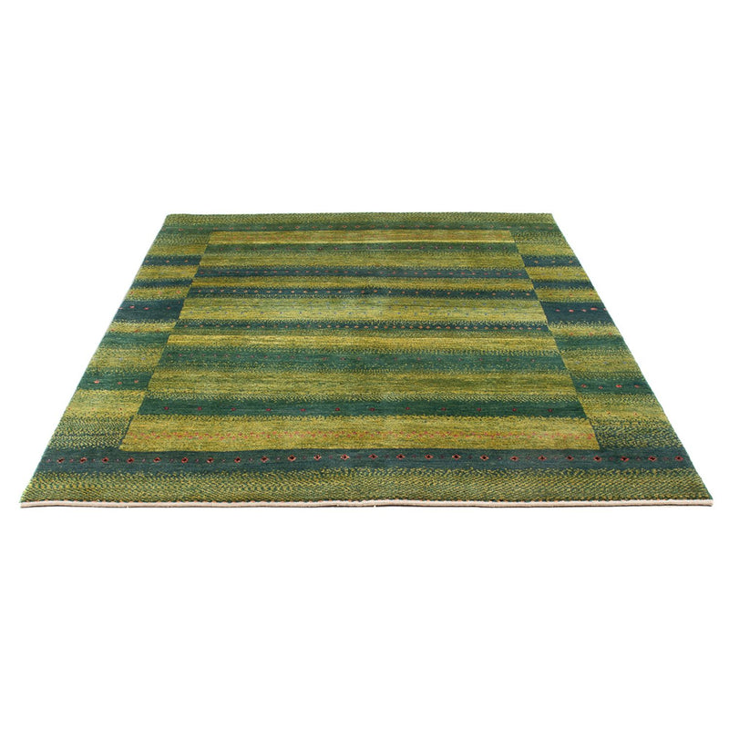 Gabbeh-tæppe - Persisk - 204 x 148 cm - mørkegrøn