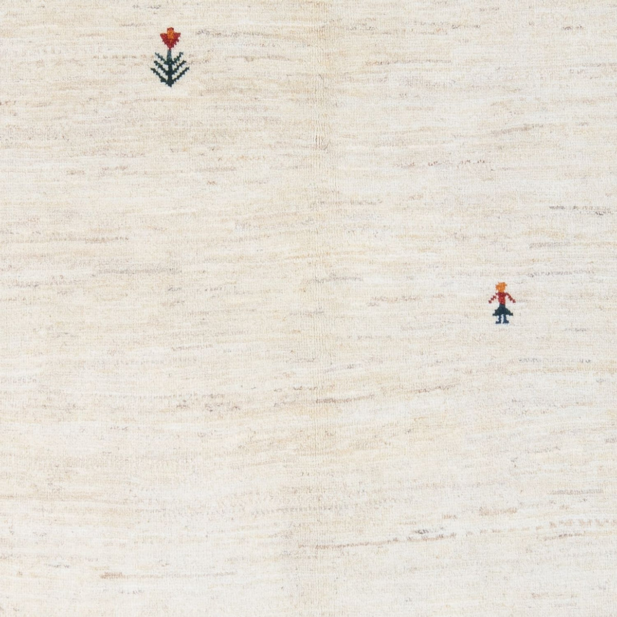 Gabbeh-tæppe - Persisk - 207 x 155 cm - sølv