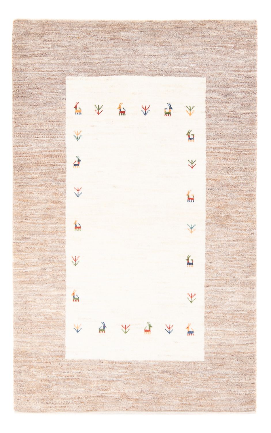 Gabbeh-tæppe - Persisk - 156 x 103 cm - flerfarvet