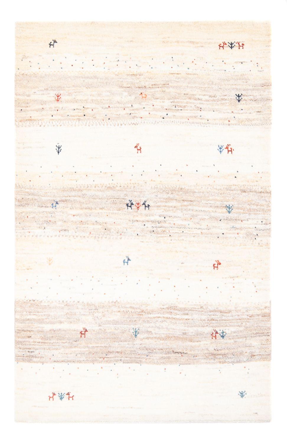 Gabbeh-tæppe - Persisk - 160 x 107 cm - flerfarvet